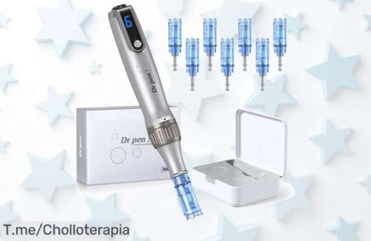 Descubre el Dermapen M8S: Potente herramienta con 7 cartuchos y 6 niveles de velocidad, ¡mejora arrugas y cicatrices a un precio loco! Aprovecha esta oferta única, compra ya y luce radiante