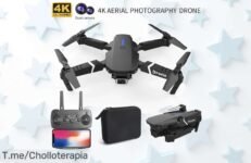 Descubre el Dron E88 4K a un precio loco: captura momentos únicos desde el cielo con su cámara HD y diseño plegable ¡Actúa rápido antes de que se agoten!
