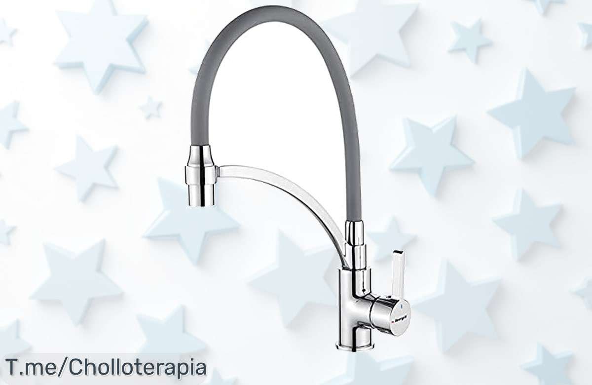 Descubre el Grifo Monomando que Transformará tu Cocina: Ducha Flexible y Estilo Moderno a Precio Loco ¡Aprovecha este Ofertón Único Antes de Que Se Agote!