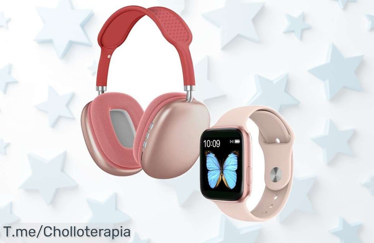 Descubre el Pack Smartwatch Klack y Auriculares Bluetooth en Rosa, un ofertón nunca visto que te hará brillar. ¡Compra ahora antes de que se agote este precio loco!