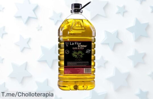 Descubre el aceite de oliva intenso La Flor de Málaga en 5L, un super chollo que transformará tus platos y hará brillar tu cocina ¡Aprovecha esta oferta única antes de que se agote!