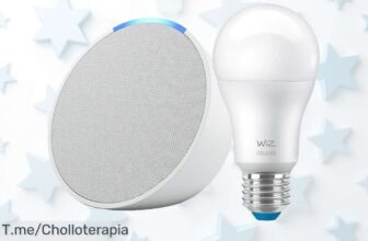 Descubre el altavoz mágico Amazon Echo Pop y Bombilla Wiz a un precio loco, disfruta de sonido potente y transforma tu hogar ¡Aprovecha este ofertón antes que se agote!