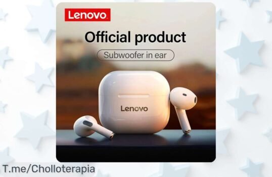 Descubre el chollazo de auriculares Bluetooth TWS Lenovo con sonido envolvente y control táctil, oferta limitada que no puedes dejar escapar ¡Compra ahora y vive la experiencia!