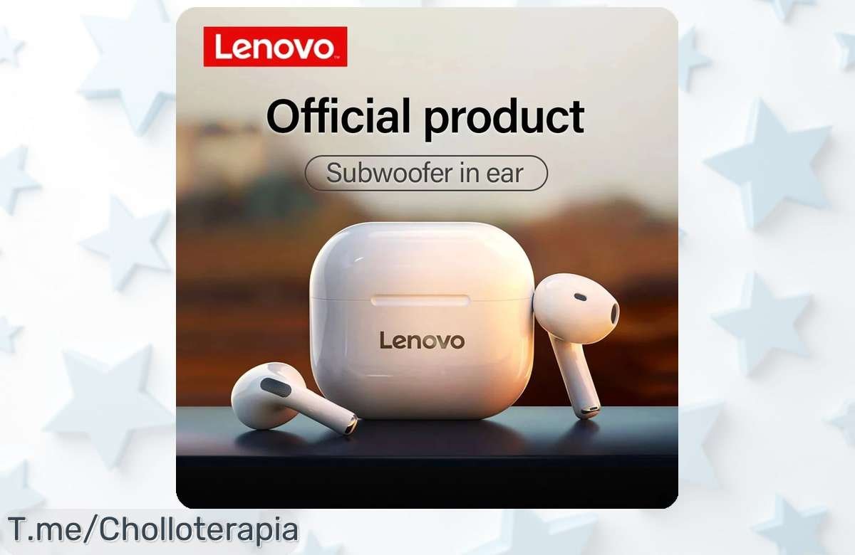 Descubre el chollazo de auriculares Bluetooth TWS Lenovo con sonido envolvente y control táctil, oferta limitada que no puedes dejar escapar ¡Compra ahora y vive la experiencia!