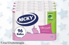 Descubre el chollo del momento con Nicky Ultrasoft: 96 rollos de suavidad y aroma a talco que encantarán tu piel ¡Aprovecha este ofertón único antes de que se agote!