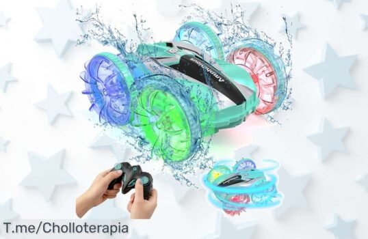 Descubre el coche teledirigido anfibio que gira 360° y divierte a los peques: ¡aprovecha este super chollo antes de que se agote! Compra ya y sorpréndelos