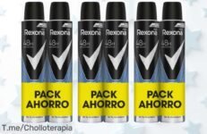 Descubre el desodorante Rexona Cobalt Dry: ¡protección de 48 horas y frescura asegurada! Aprovecha este super chollo, añade 3 packs y consigue un descuentazo nunca visto