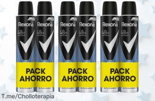 Descubre el desodorante Rexona Cobalt Dry: ¡protección de 48 horas y frescura asegurada! Aprovecha este super chollo, añade 3 packs y consigue un descuentazo nunca visto