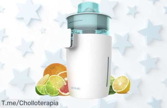 Descubre el exprimidor eléctrico Cecotec Zitrus Tower a precio loco: ¡800W de potencia para zumos frescos en un abrir y cerrar de ojos! Oferta limitada, no te lo pierdas