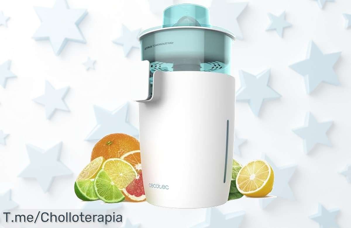 Descubre el exprimidor eléctrico Cecotec Zitrus Tower a precio loco: ¡800W de potencia para zumos frescos en un abrir y cerrar de ojos! Oferta limitada, no te lo pierdas.