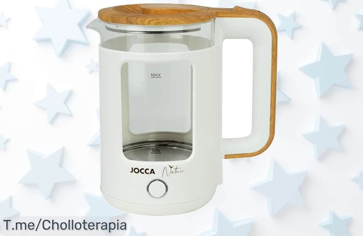 Descubre el hervidor JOCCA: elegante y rápido, hierve agua en un santiamén. No te pierdas este ofertón que hará brillar tu cocina, ¡compra ahora antes de que se agote!