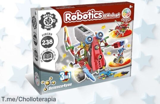 Descubre el increíble Alfabot: ¡238 piezas para construir tu propio robot y aprender jugando! No pierdas este super chollo, solo por tiempo limitado ¡Compra ahora!