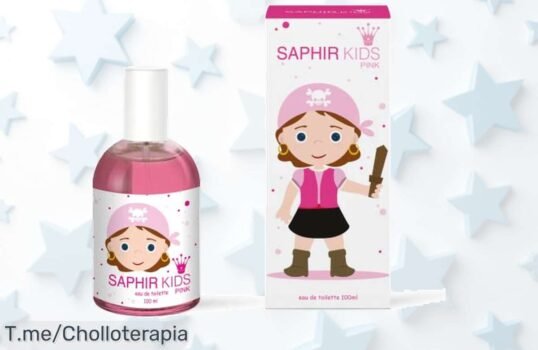 Descubre el mágico aroma de PARFUMS SAPHIR Kids Pink, un super chollo de fragancia floral que hará brillar a tu pequeña; ¡aprovéchalo antes de que se agote!