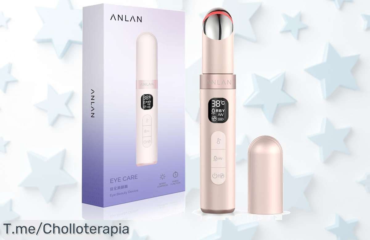 Descubre el masajeador de ojos Anlan, un ofertón que ilumina tu mirada y elimina ojeras. ¡No te lo pierdas! Solo por tiempo limitado a precio loco, actúa ya.