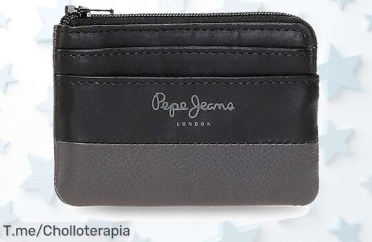 Descubre el monedero Pepe Jeans en piel: elegancia práctica y organización fácil a un precio loco ¡No dejes pasar este ofertón único! Compra ya antes que se acabe