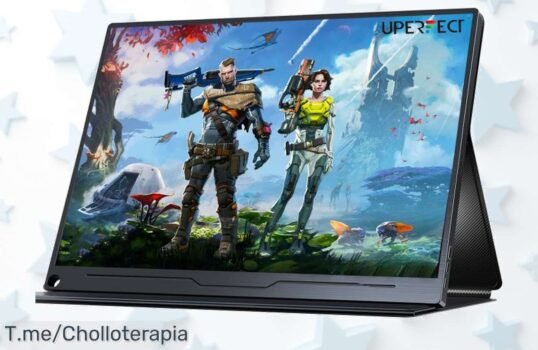 Descubre el monitor portátil Uperfect de 185 pulgadas con colores vibrantes y juegos increíbles a un precio loco, ¡ofertón limitado que no puedes dejar pasar!