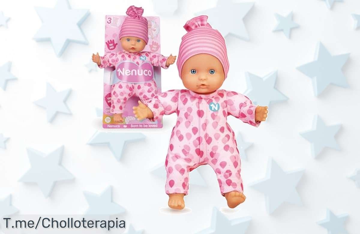 Descubre el muñeco Nenuco que hace sonidos de bebé, un super chollo para los peques. ¡Interacción realista y diversión garantizada! Oferta limitada, actúa ya antes de que se acabe.