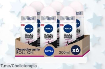 Descubre el ofertón NIVEA Black & White Invisible: 6 desodorantes para mujer que te brindan frescura todo el día ¡No dejes pasar este precio loco y compra ya antes de que se agote!