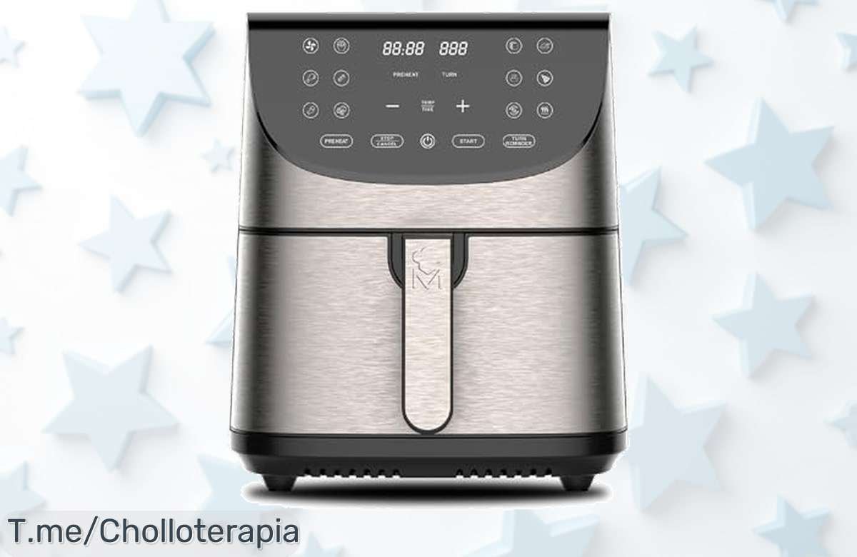 Descubre el ofertón de la Freidora de Aire MasterPro ROCKET 700: comida deliciosa al instante con 12 programas automáticos. ¡Aprovecha este precio loco antes que se agoten!