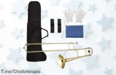 Descubre el ofertón del Trombón Tenor Bb para principiantes, con materiales de lujo y extras increíbles ¡Aprovecha el precio loco y empieza a tocar hoy mismo antes que se acabe!