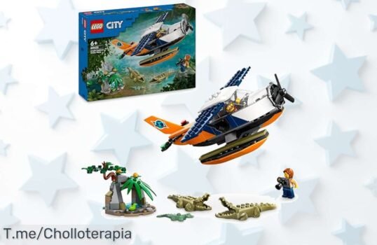 Descubre el ofertón del hidroavión de LEGO City: minifiguras, cámaras y diversión infinita ¡Haz sonreír a tus pequeños exploradores con este precio loco antes de que se agote!