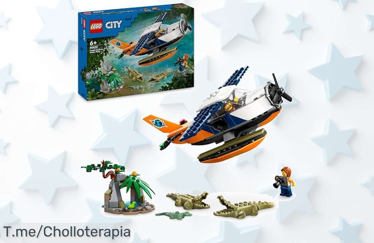 Descubre el ofertón del hidroavión de LEGO City: minifiguras, cámaras y diversión infinita. ¡Haz sonreír a tus pequeños exploradores con este precio loco antes de que se agote!