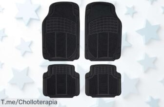 Descubre el ofertón que tu coche necesita: Set de 4 alfombrillas universales a un precio loco, protegen y mantienen limpio tu auto ¡Aprovecha ya esta oportunidad única!