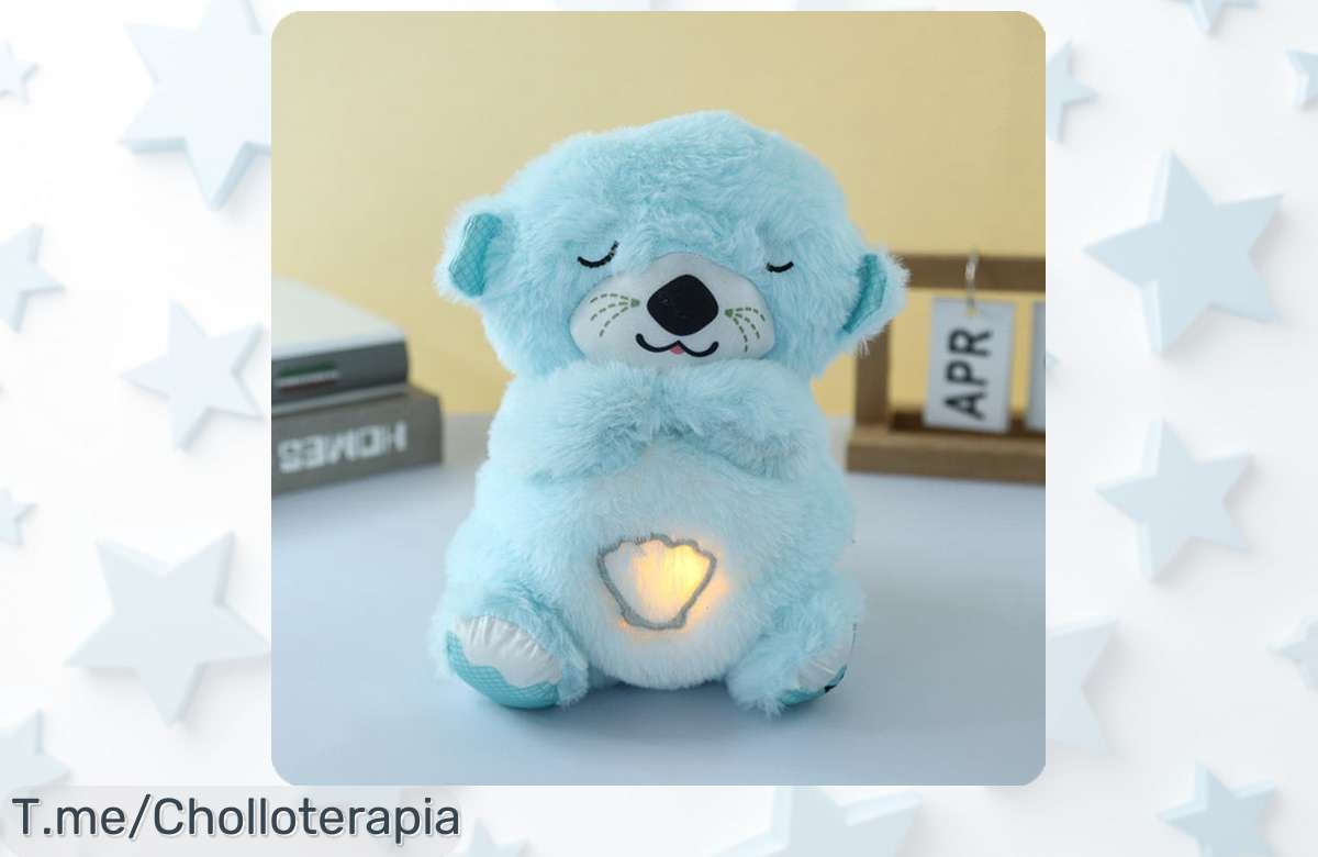 Descubre el oso de peluche suave que canta y acompaña a tu bebé, ¡un regalo perfecto para dulces sueños! Aprovecha este ofertón único antes de que se agote.