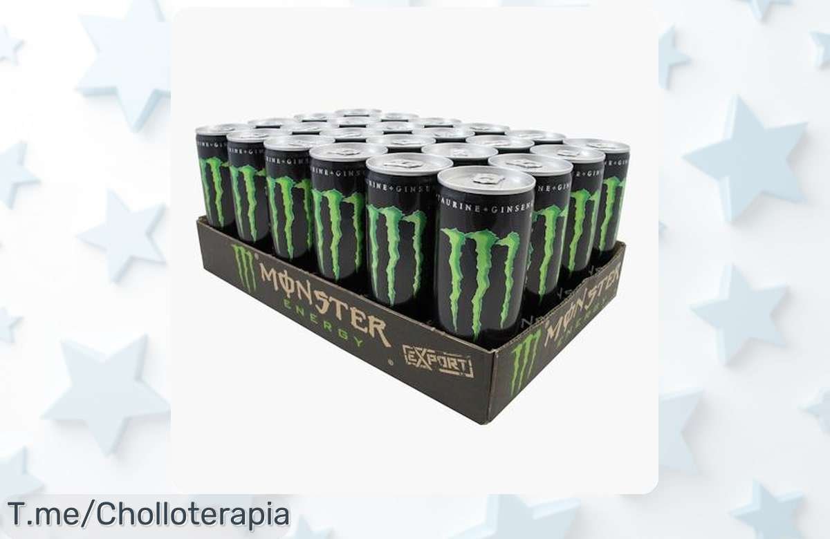 Descubre el pack de 24 Monster y siente la energía desbordante que solo esta bebida puede darte, ¡aprovéchate del super chollo antes de que se agote!