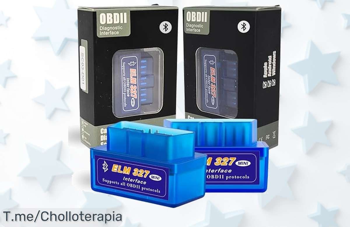 Descubre el poder de la mini interfaz Bluetooth OBD2 en pack de 2, diagnóstico rápido y fácil para tu coche. ¡No te pierdas este ofertón limitado, actúa ya!