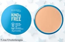 Descubre el polvo compacto Kind & Free de Rimmel London: textura suave y piel radiante a un precio loco ¡Aprovecha este ofertón antes de que desaparezca!