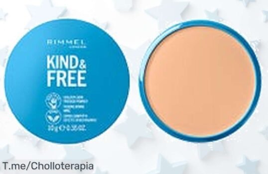 Descubre el polvo compacto Kind & Free de Rimmel London: textura suave y piel radiante a un precio loco ¡Aprovecha este ofertón antes de que desaparezca!