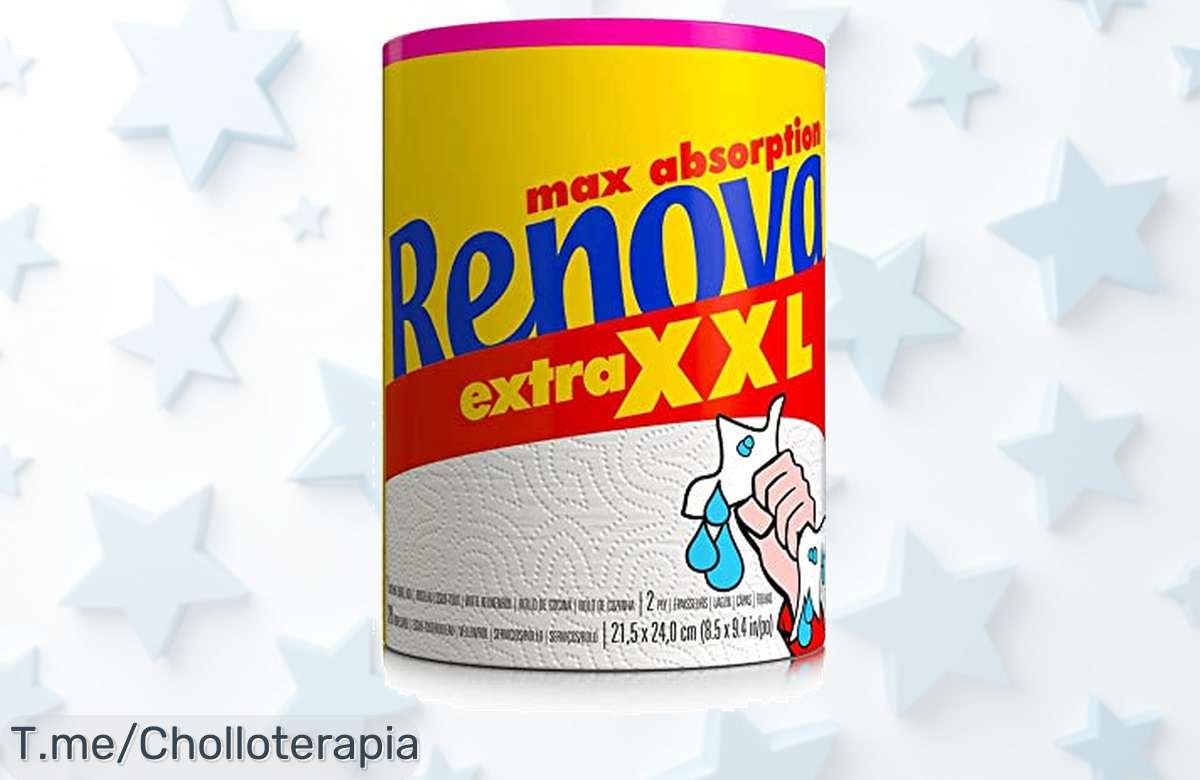 Descubre el rollo de cocina XXL con triple absorción y tamaño perfecto para tu familia. ¡Oferta locura que no podrás dejar pasar, solo por tiempo limitado!