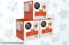 Descubre el sabor a caramelo de NESCAFÉ Dolce Gusto Latte Macchiato, 48 cápsulas en un ofertón único que te hará barista en casa ¡Aprovecha este super chollo antes de que se acabe!