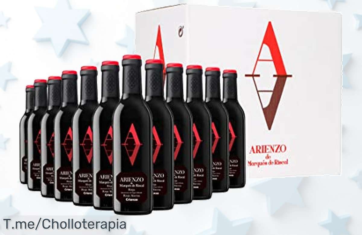 Descubre el sabor inigualable de Arienzo: 12 botellas de crianza Rioja en caja elegante a un precio loco, ¡ofertón limitado que hará brillar tus momentos! ¡Compra ya!