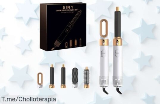 Descubre el secador 5 en 1 que transforma tu cabello al instante con una oferta loca y un descuento brutal, ¡apresúrate antes de que se agote!