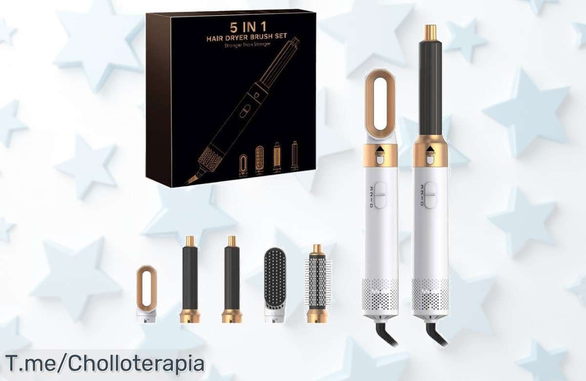 Descubre el secador 5 en 1 que transforma tu cabello al instante con una oferta loca y un descuento brutal, ¡apresúrate antes de que se agote!