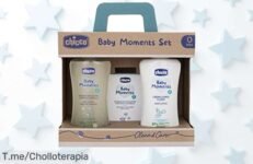 Descubre el set de baño Chicco para tu bebé, con cremas suaves y fragancia deliciosa que brillará su piel Oferta limitada a un precio loco, ¡no te lo pierdas!