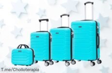 Descubre el set de maletas elegantes y ligeras con cerradura numérica, un super chollo que hará tus viajes más fáciles ¡Compra ya este ofertón antes que se acabe!