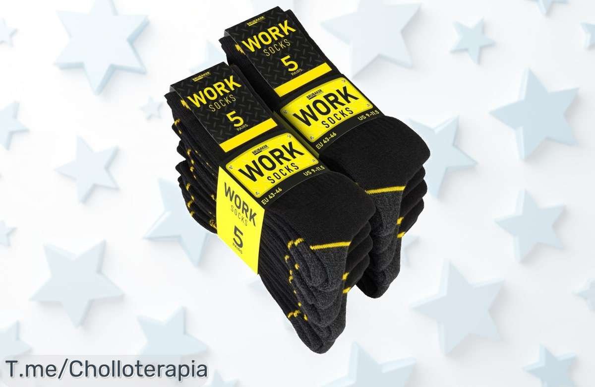 Descubre el super chollo: 10 pares de calcetines de trabajo cómodos y duraderos, ¡ofertón que no puedes dejar pasar! Compra ya antes de que se agoten.