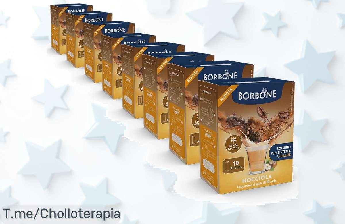 Descubre el super chollo de Caffè Borbone Stick de Avellana: 80 barras para un capuchino delicioso al instante. ¡No te quedes sin este ofertón, compra ya!