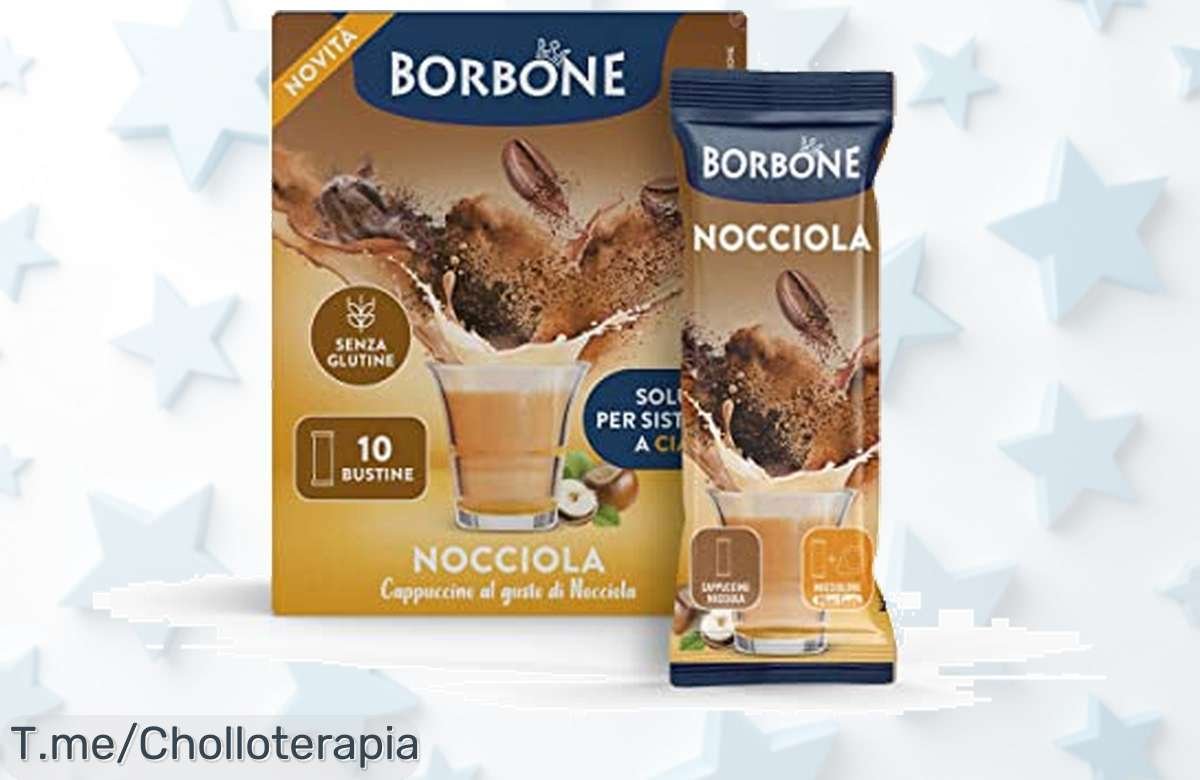 Descubre el super chollo de Caffè Borbone Stick de Avellana: 80 barras para un capuchino irresistible al instante, ¡no dejes pasar este ofertón limitado!