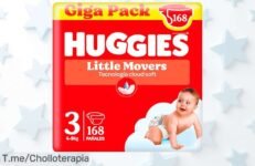 Descubre el super chollo de Huggies Ultra Comfort: 126 pañales Disney que mantienen seco a tu bebé hasta por 12 horas ¡No te quedes sin esta oferta única, compra ya!