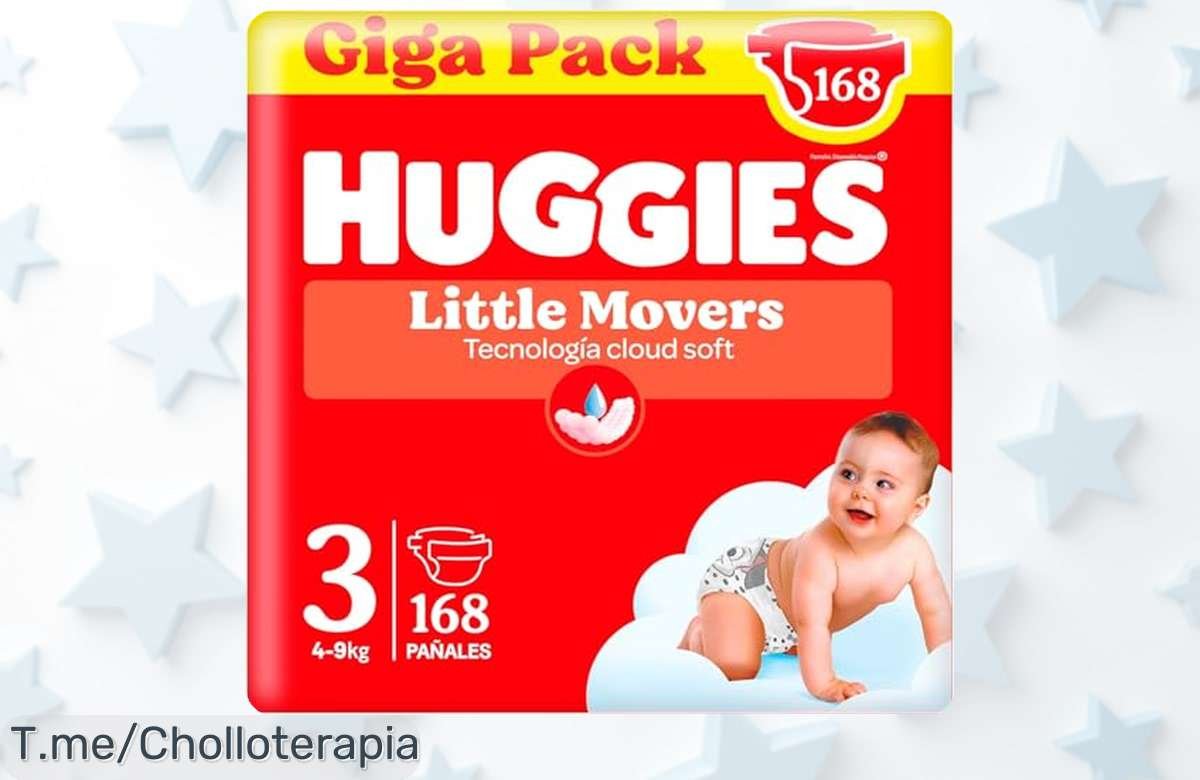 Descubre el super chollo de Huggies Ultra Comfort: 126 pañales Disney que mantienen seco a tu bebé hasta por 12 horas. ¡No te quedes sin esta oferta única, compra ya!