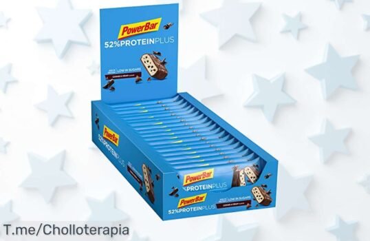 Descubre el super chollo de PowerBar Protein Plus Cookies&Cream: 26 g de pura proteína y solo 0,7 g de azúcares ¡Aprovecha este ofertón antes de que se acabe y haz tu pedido ya!