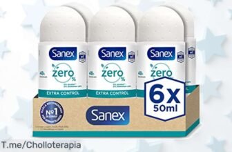 Descubre el super chollo de Sanex Zero% Extra Control: protección 48H sin alcohol ni aluminio en un PACK DE 6, ¡no te quedes sin él y compra ahora esta oferta limitada!