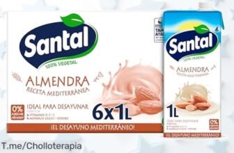 Descubre el super chollo de Santal Almendra: deliciosa bebida vegetal sin azúcar, 6 litros para un frescor único ¡Aprovecha esta oferta limitada antes que se agote!