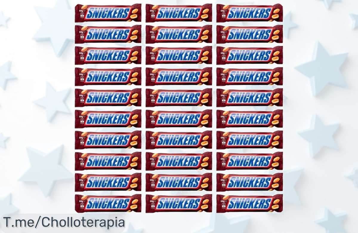 Descubre el super chollo de Snickers con crema de cacahuete en pack de 30 y disfruta pura felicidad. ¡Aprovecha este ofertón limitado antes que se acabe!