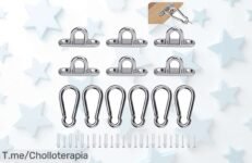 Descubre el súper chollo de anclajes y ganchos resistentes que soportan 50 kg, fáciles de instalar ¡No te quedes sin ellos, compra ahora antes de que se agoten!