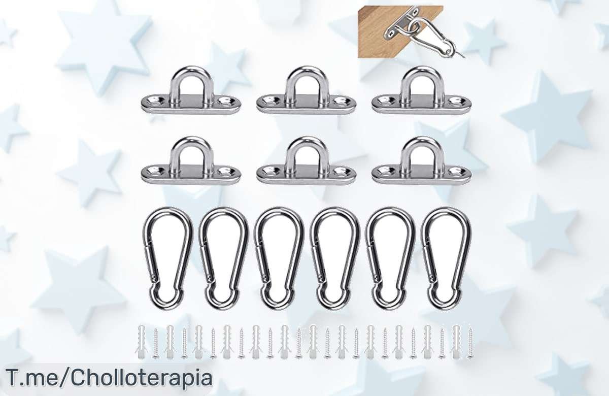 Descubre el súper chollo de anclajes y ganchos resistentes que soportan 50 kg, fáciles de instalar. ¡No te quedes sin ellos, compra ahora antes de que se agoten!